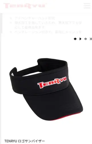 TENRYU Logo Visor Black