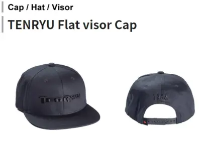 Gorro TENRYU vicera plana Negro