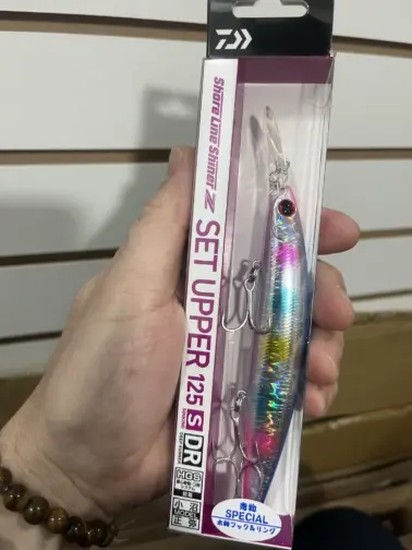 Daiwa Shoreline Shiner Z SetUpper DR BB Peach Candy