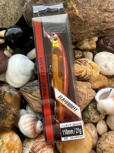 Shimano World Jerk 110 Flash Boost 003 Red Gold