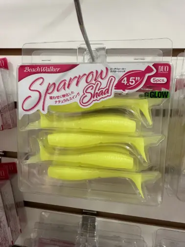 Duo Beach Walker Sparrow Shad 4.5″ S016 Chart Glow