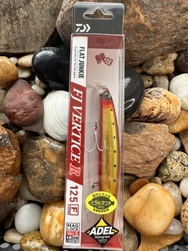 Daiwa Flat Junkie Vertice R 125F Adel Red Gold Pink Belly